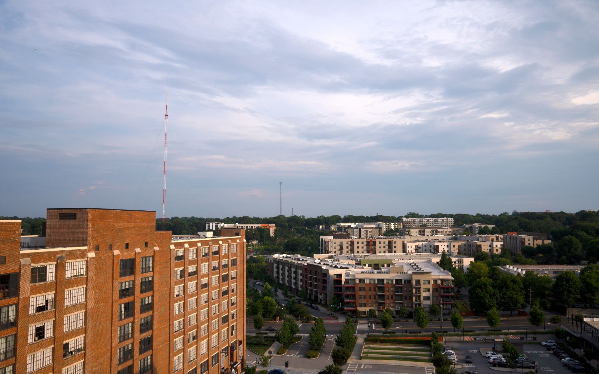Old Fourth Ward apartments and skyline